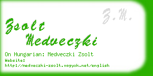 zsolt medveczki business card